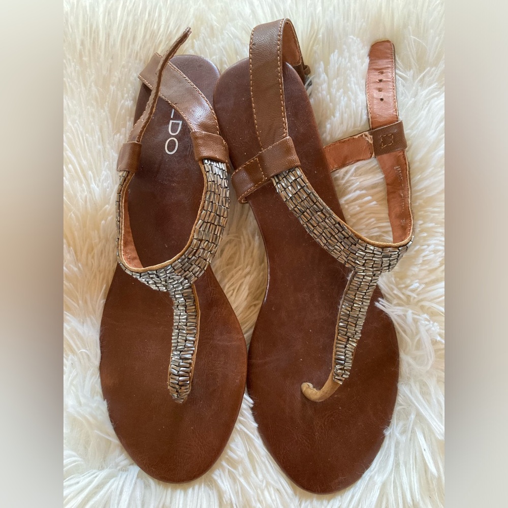 Aldo Formal Sandals with Rhinestone Embellishments